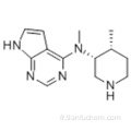 N-méthyl-N - ((3R, 4R) -4-méthylpipéridin-3-yl) -7H-pyrrolo [2,3-d] pyrimidin-4-amine CAS 477600-74-1